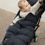 FINNSON ALMA BLACK FOOTMUFF WITH BABY