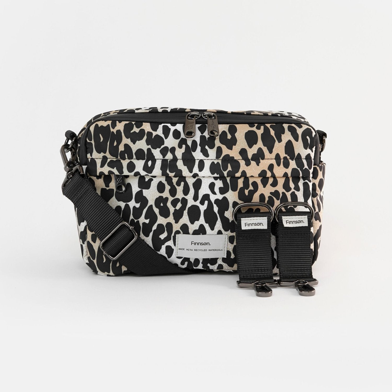 FRIDA Eco Stroller Organiser with Stroller Clips Leopard