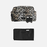 Eco Parenting Essentials Bundle: Oversized Stroller Organiser & Changing Mat - Leopard Noa