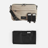 Eco Baby Essentials Bundle: Stroller Organiser & Changing Mat - Taupe