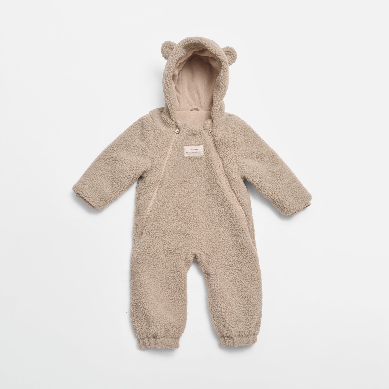 Alf borg beige eco pram suit on a white background