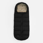 FINNSON ALMA FOOTMUFF BLACK FRONT SHOT
