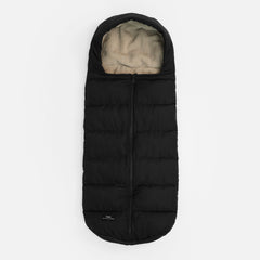 FINNSON ALMA FOOTMUFF BLACK FRONT SHOT

