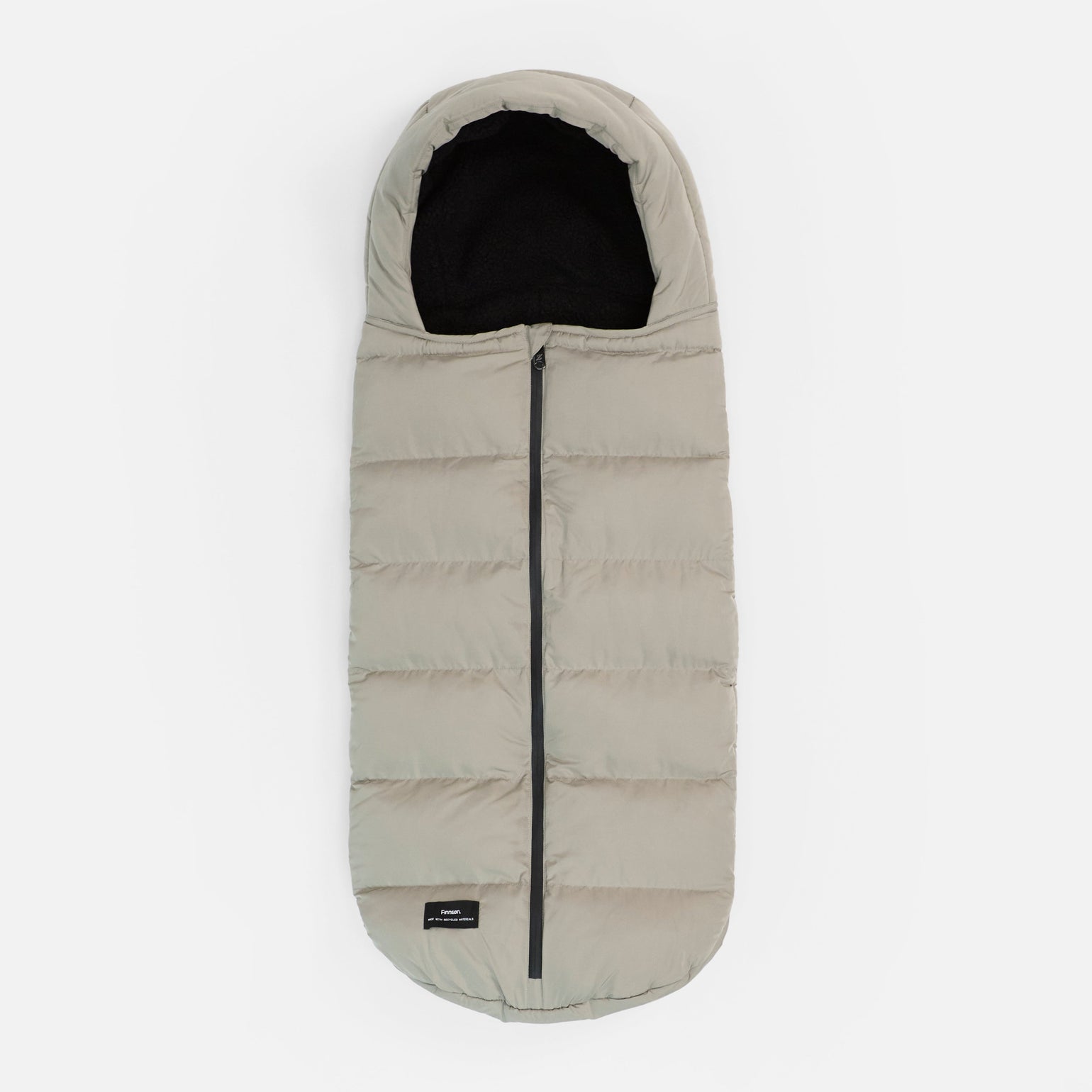 FINNSON ALMA FOOTMUFF TAUPE FRONT SHOT

