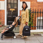 FINNSON ANA BLACK BACKPACK MODEL HOLDING HANDLE