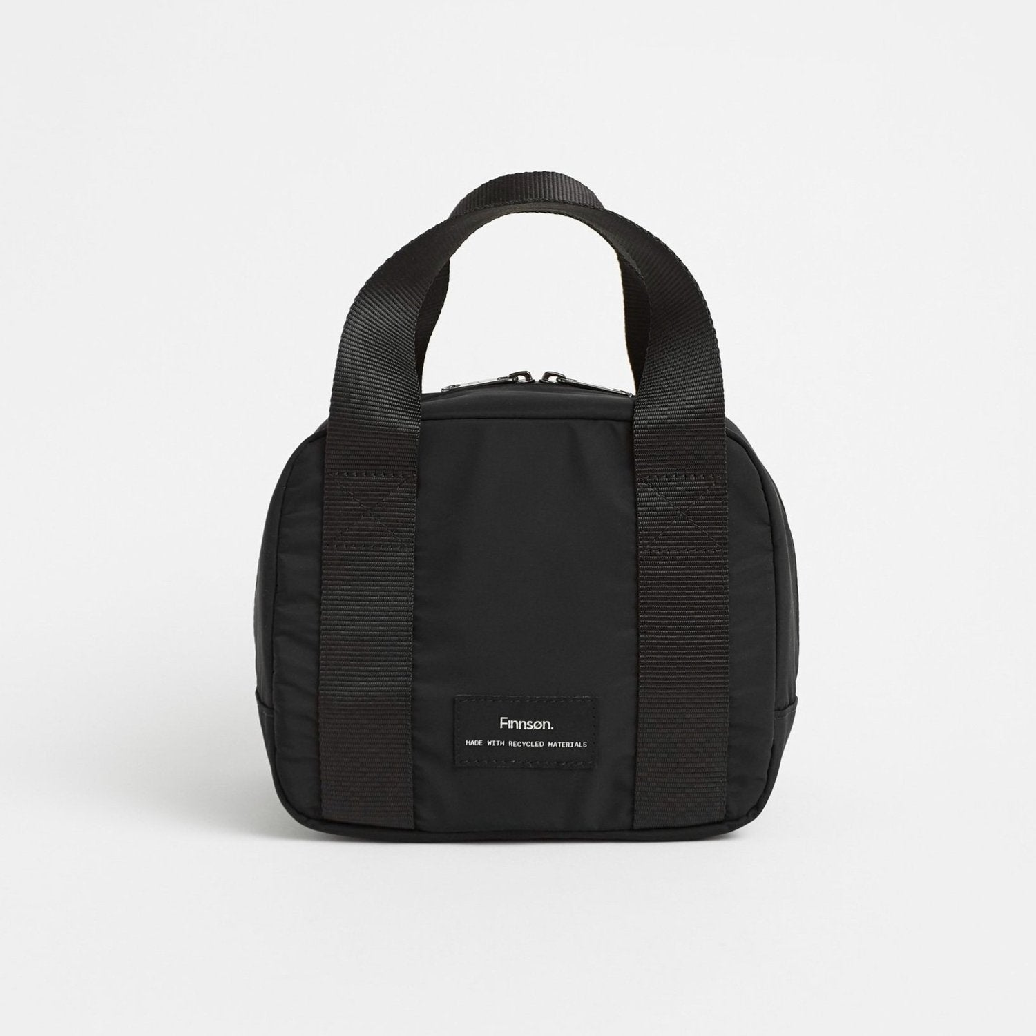 FINNSON EBBA BLACK COOLER LUNCH BAG FRONT SHOT