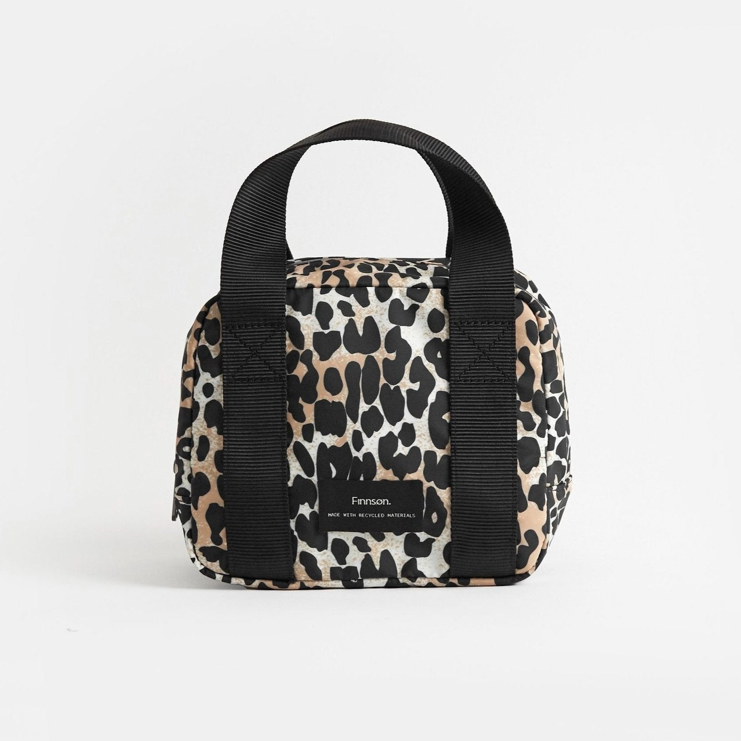 FINNSON EBBA LEOPARD COOLER LUNCH BAG FRONT SHOT
