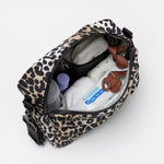 FINNSON FRIDA LEOPARD STROLLER ORGANISER INTERNAL PACKING SHOT