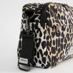 FINNSON FRIDA STROLLER ORGANISER LEOPARD WITH STROLLER CLIP SIDE PROFILE