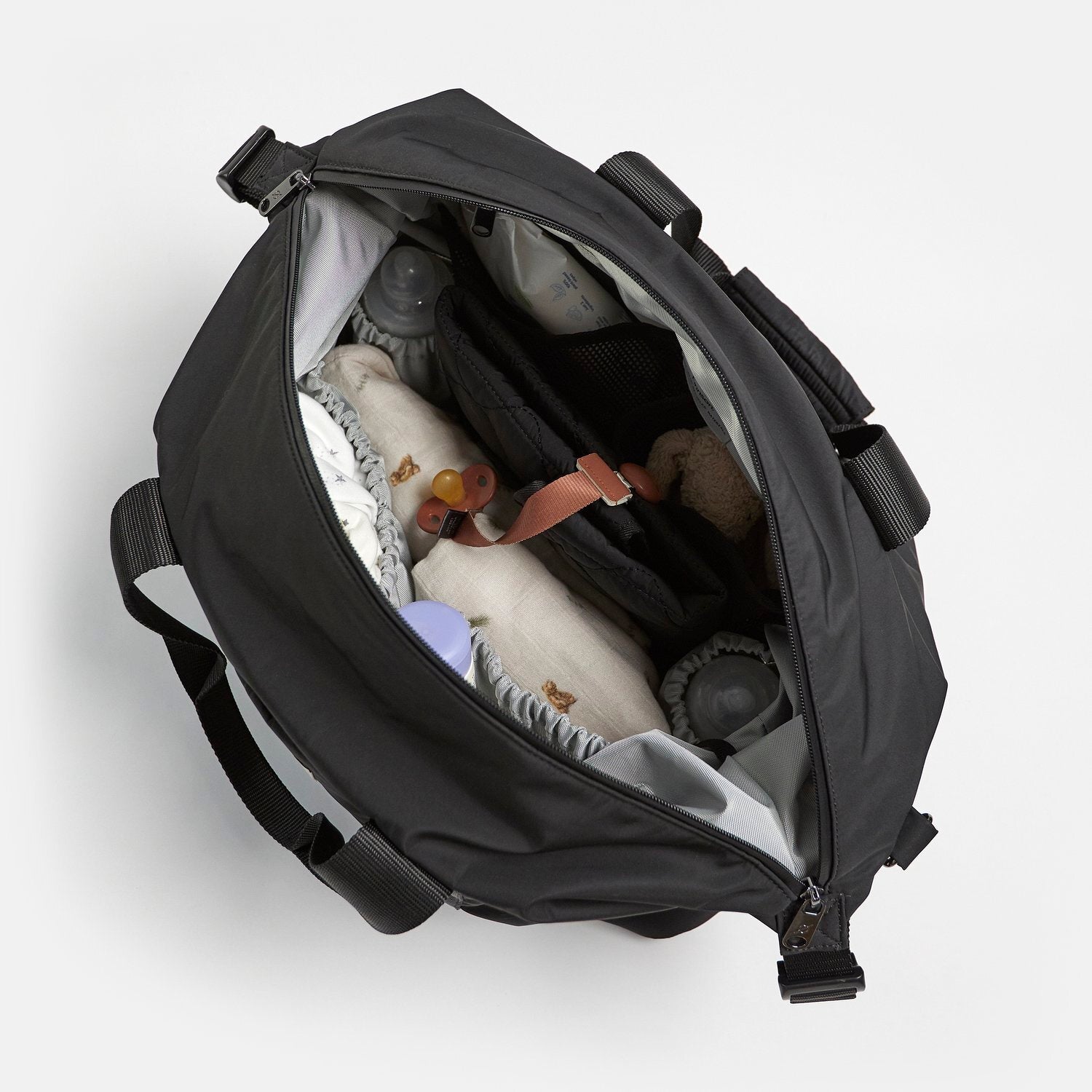 FINNSON IDA HOLDALL BLACK INTERNAL PACKING SHOT