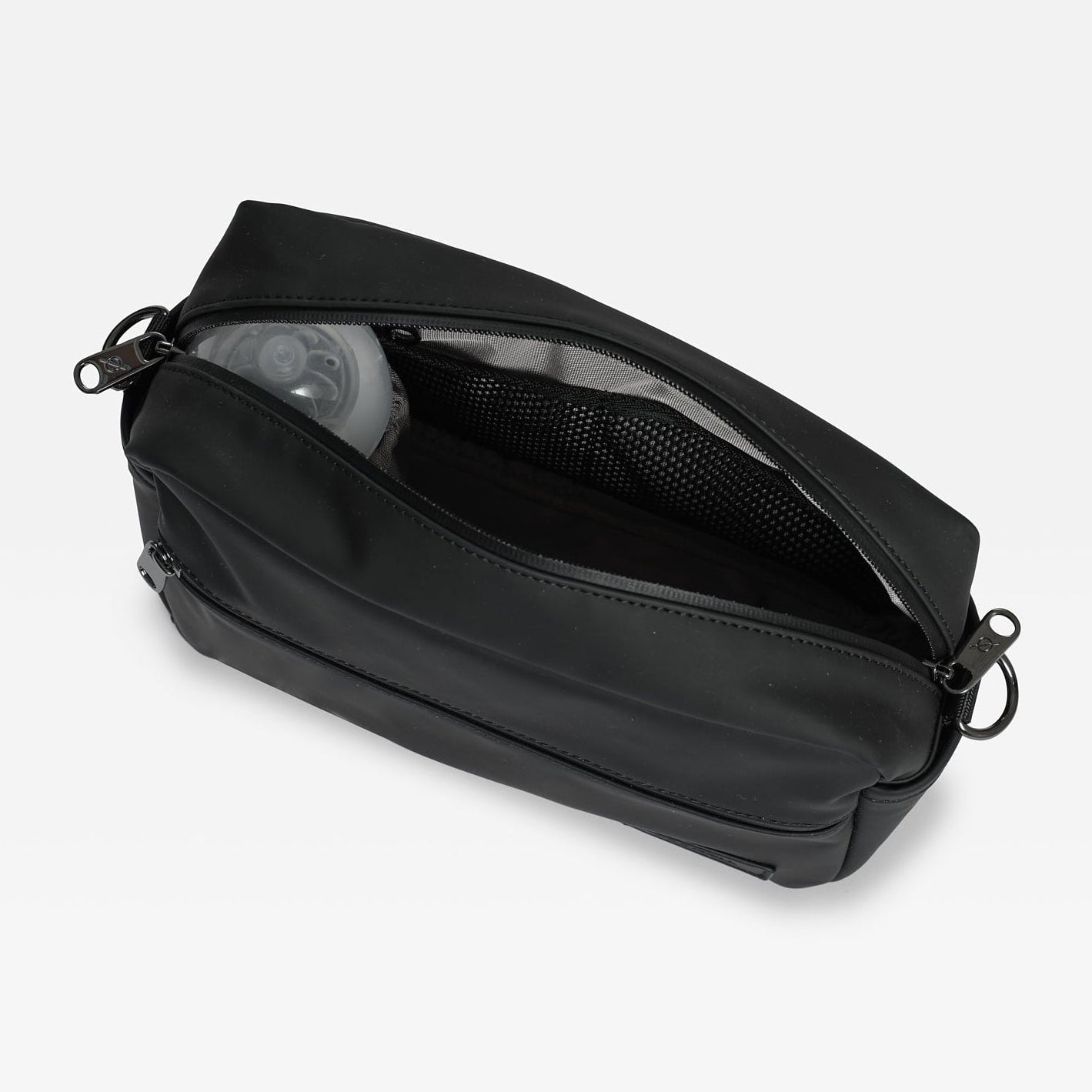 Birdseye view of the Fern eco stroller organiser on a white background