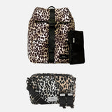 Eco Baby Changing Backpack & Stroller Organiser Bundle - Leopard